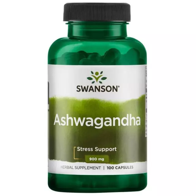 Ashwagandha 100 Capsules 50 Servings 900mg per serving Stress Support Relaxation