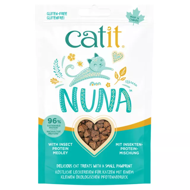 Catit Nuna Treats Insektenmix 60 g, Katzensnack, UVP 2,79 EUR, NEU