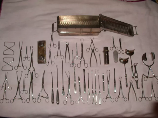 Alte antike gebr. Chirurgische Instrumente OP-Besteck / STIFENHOFER usw. Selten
