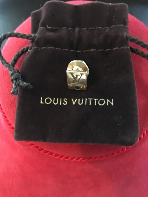Louis Vuitton 10k Gold W/ Sapphire 5 Year Employee Only Lapel Pin