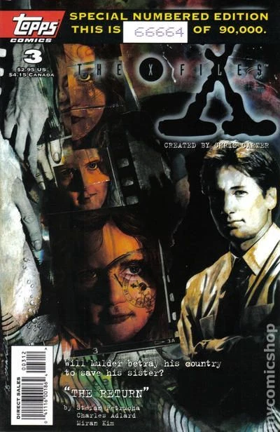 X-Files #3REP Kim Numbered Variant FN 1995 Stock Image