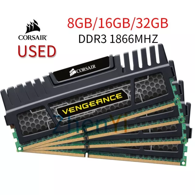 Corsair Vengeance 32GB 16GB 8GB DDR3 1866MHz 1600MHz CL10 Desktop Mémoire LOT FR