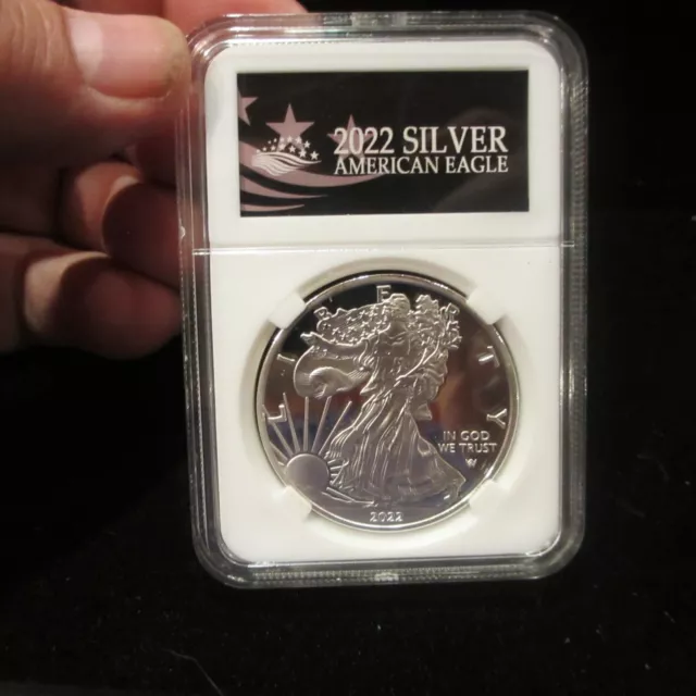 1 Oz .999 Fine Pure Silver Plate 2022 Walking Liberty Eagle Rounds with case