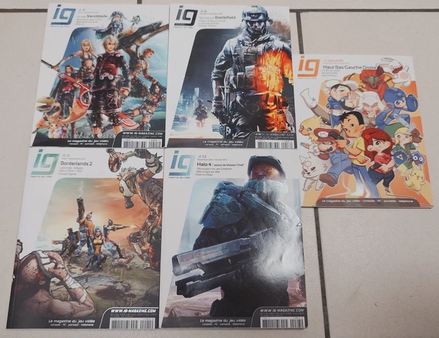 Lot 12 Magazines IG L'Esprit Du Jeu Vidéo – Sept 2009 à Juillet 2012