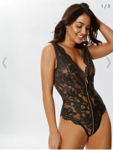 Ann Summers Sexy Lace Planet Body Black