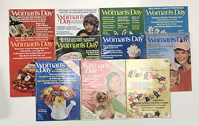 Woman's Day Magazine Near Complete year 1975- 11 issue lot Jan-Dec