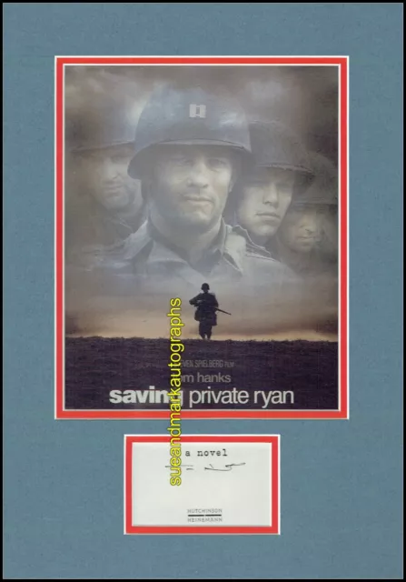 Tom Hanks Captain John Miller Saving Private Ryan Signed Autograph UACC RD 96