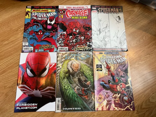 Marvel Comics Spider-Man/Venom Random Comic Book Lot Of 6