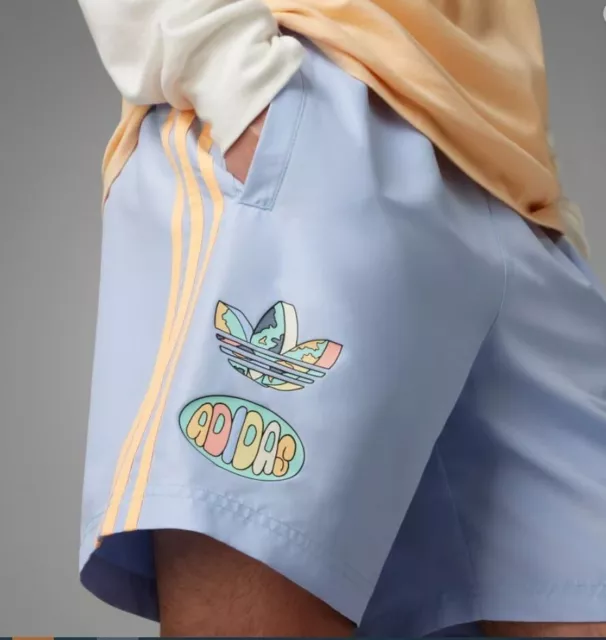 New Mens Adidas Originals Enjoy Summer Trefoil Polyester Shorts ~Size Xl It8186