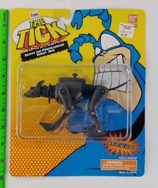 VINTAGE 1994 THE Tick Robot Dog Cartoon Bandai Action Figure (Sealed