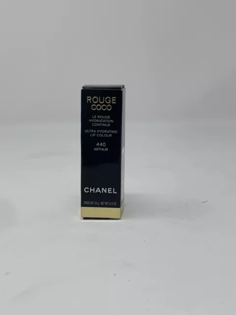 Lápiz labial Chanel Rouge Coco ultra hidratante color de labios 440 ARTHUR 0,11 oz