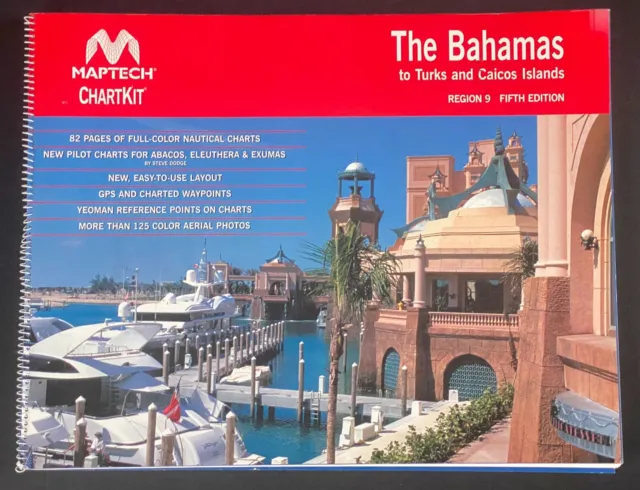 Maptech Chart Kit The Bahamas to Turks & Caicos Islands  Cruising Sailing Map
