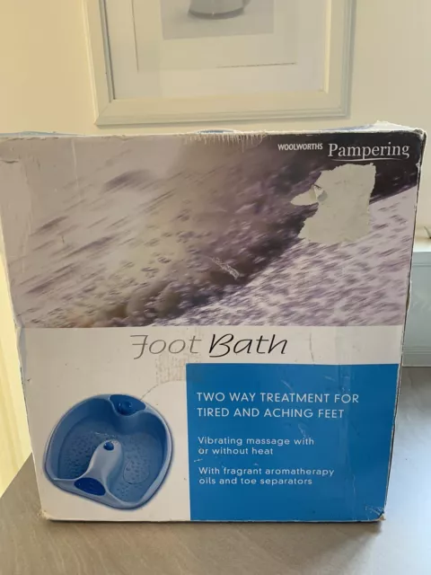 Woolworths Pampering Foot Spa in scatola
