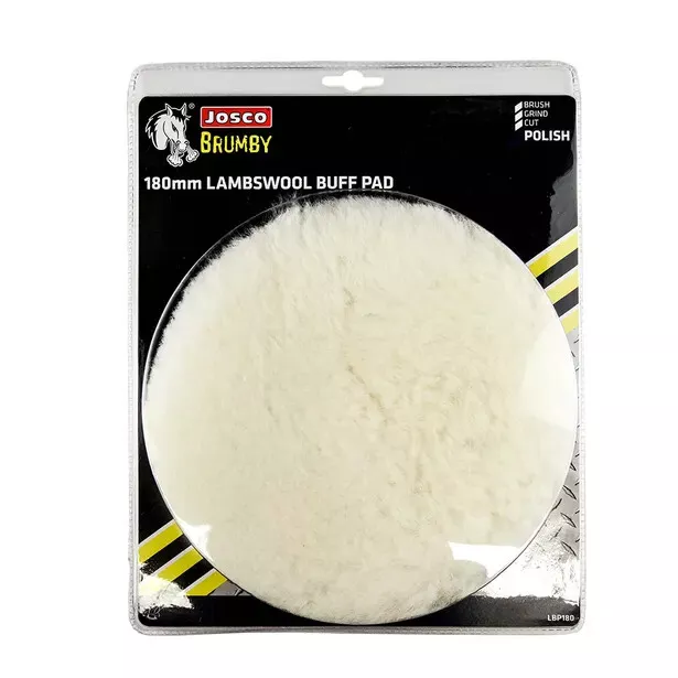 Josco 180Mm Lambswool Polishing Bonnet - Australia Brand