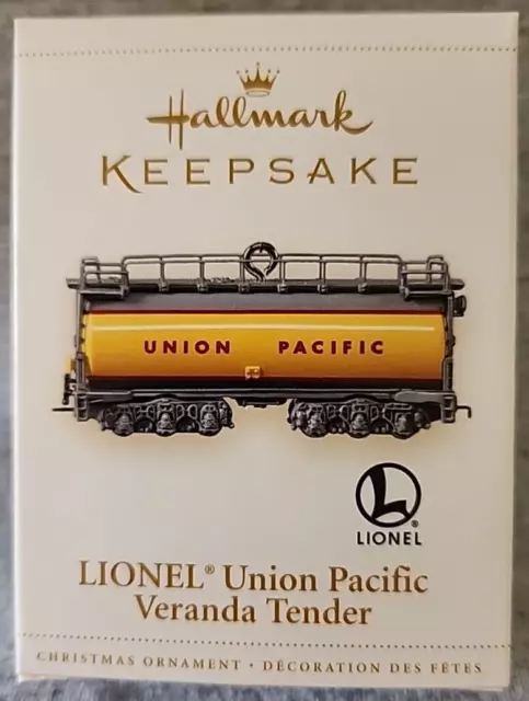 2006 Hallmark Keepsake Ornament Lionel Union Pacific Veranda tender NIB