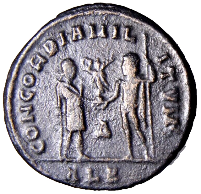 CERTIFIED Authentic Ancient Roman Coin SCARCE Constantius I Father Constantine