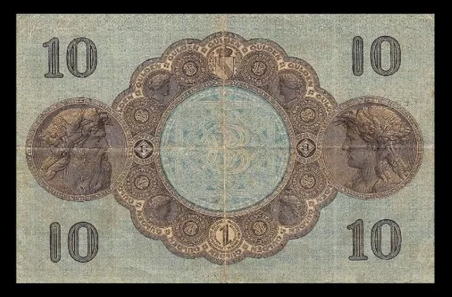 10 Gulden - Badische Bank Ausgabe 1870 - Reproduktion 3