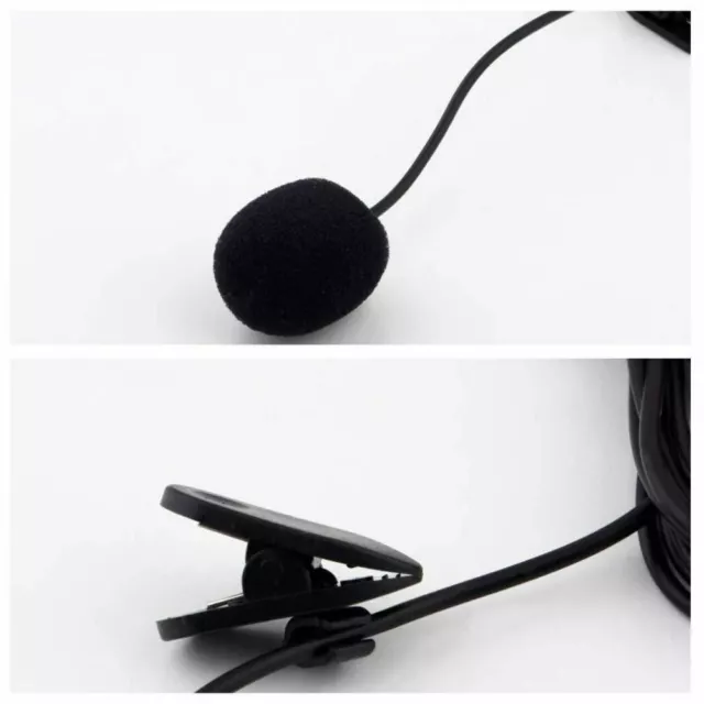 NEW Mini 3.5mm Tie Lapel Lavalier Clip On Microphone Portable Lecture Teaching 2