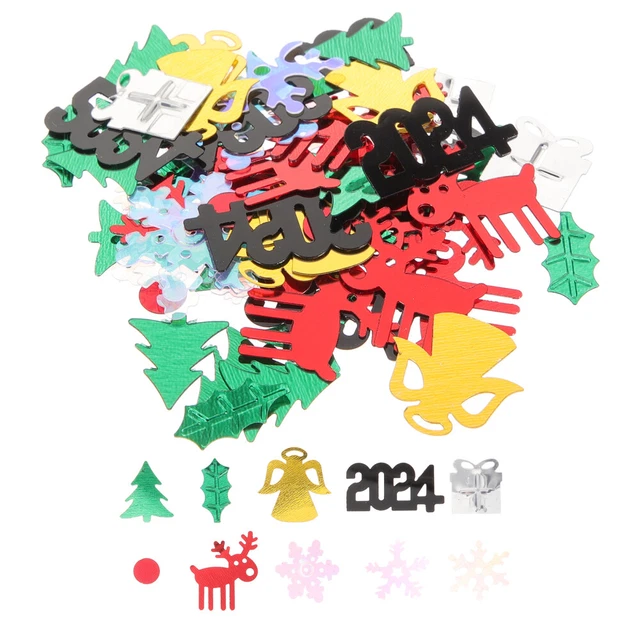 1 set coriandoli fiocchi di neve, coriandoli, festa di Capodanno, festeggia coriandoli, delicati