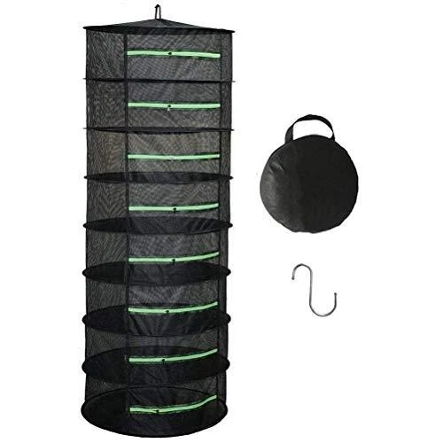Herb Drying Rack for Plant Bud Seed, 8 Layer Collapsible Mesh Hanging Plant