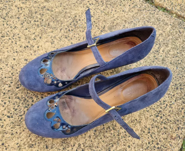 CLARKS CHORUS MUSIC Womens Smart Shoes UK Size 8 Blue Colour 19.99 PicClick UK
