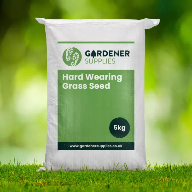 5kg Bag Grass Seed Premium Economy Hard-Wearing Garden Lawn For Family & Dogs