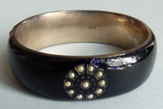 Bracelet Ancien 19ème Siècle En Argent Ciselé, Motif Tête Et Queue De Serpent - Longueur Ajustable, Sans Fermoir