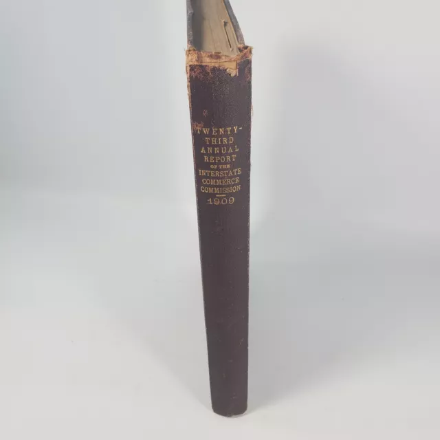 23rd Annual Report of the Interstate Commerce Commission 1909