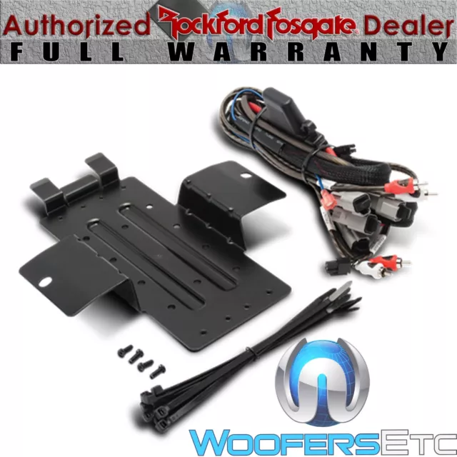 Rockford Fosgate Rfyxz-K8 Amp Kit And Mounting Plate For Select Yxz Models New