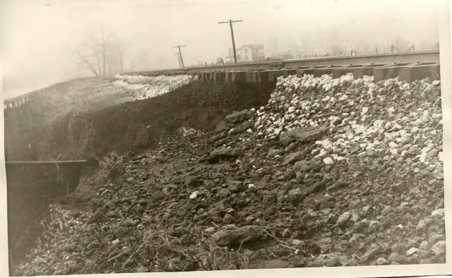 7Cc149 (3) Rp 1936 Western Maryland Eisenbahn Potomac Flusshochwasserschäden 3
