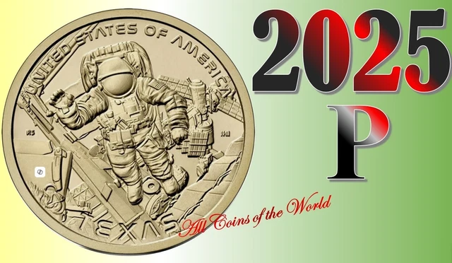 thumbnail interactive-video image 1 of 2025 D American Innovation $1 Coin - Texas - US Mint Uncirculated (1 Coin) 1 of 3