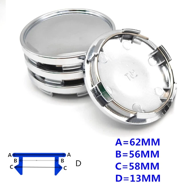 FTGYHUJKILO per Toyota 62mm Diametro Esterno Coperchio coprimozzo