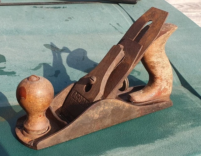 Vintage Acorn No. 4 Carpenters Hand Smoothing Plane Carpentry Tool Made England