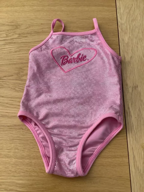 Marks & Spencer - Baby Girl Pink Barbie Swimming Costume - Age 1.5 - 2 Years