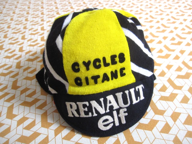 Casquette cycliste rétro Gitane Campagnolo Cycling Team - Casquette cycliste Wit et Blauw