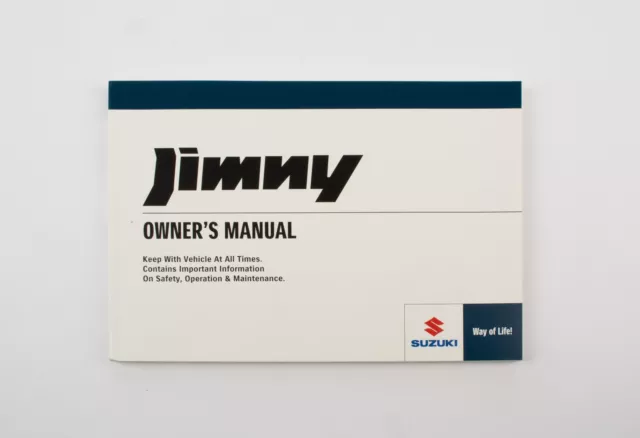 Genuine Suzuki Jimny SN HTOP Owners Manual 99011-81A2B-01E