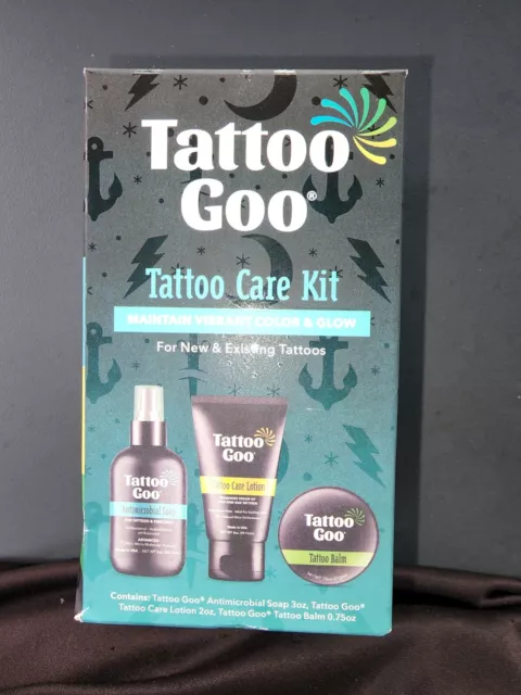 Tattoo Goo Care Kit Maintain Vibrant Color & Glow For New & Existing Tattoos