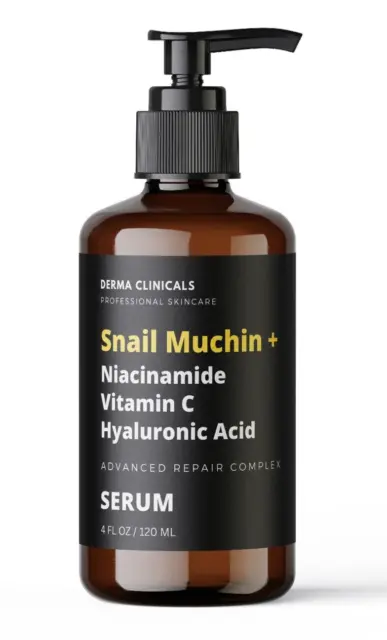 Snail Muchin+ Vitamin C Niacinamide Hyaluronic Acid, Acne, Scar Repair SERUM 4oz