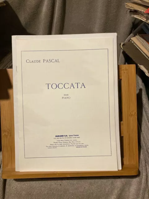 Claude Pascal Toccata Pour Piano partition éditions Durand