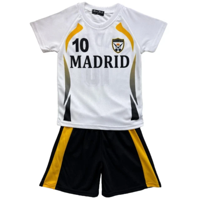 Maillot Extérieur Enfant Real Madrid Mbappé – Taille 6 Ou 12 Ans, Orange – Neuf Avec étiquettes