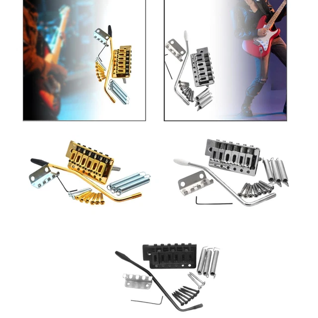 PN-0080-C0 - Ponte Tipo *Floyd Rose Con Selle PIEZO Per Chitarra Elettrica - Cromato - Cris Music - Foto 2