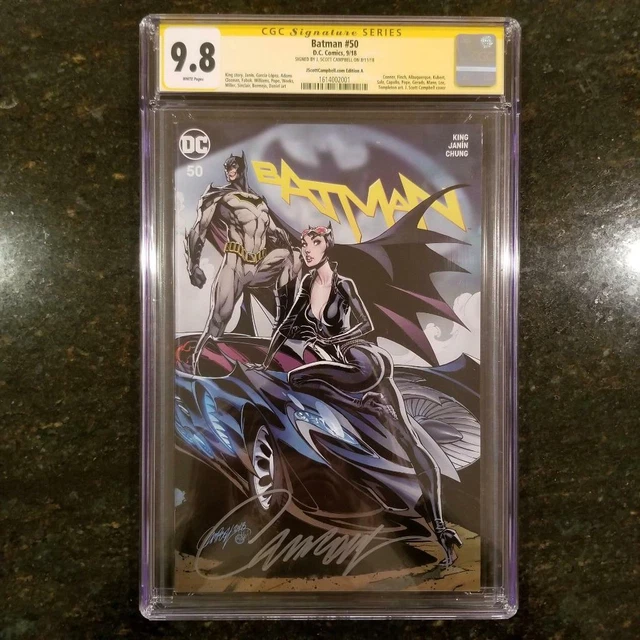BATMAN #50 Edition A CGC 9.8 SS J Scott Campbell Signed Catwoman 1