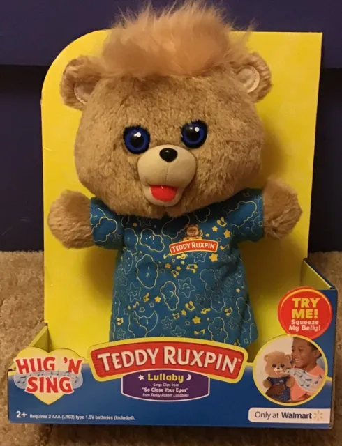 Teddy Ruxpin Hug N' Sing Lullaby New MIB Walmart Exclusive Stuffed Plush