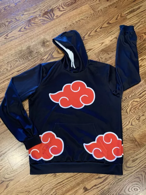 Naruto Akatsuki Nuvem Símbolos Pulôver Hoodie Hkrp # De $83,35