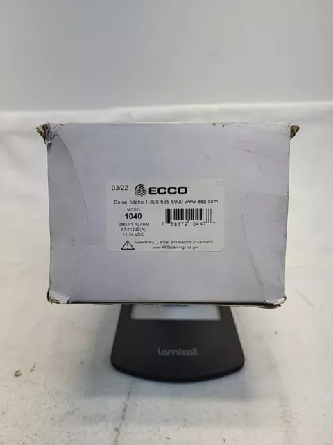 Ecco Self Adjusting Back-Up Smart Alarm Black 1040