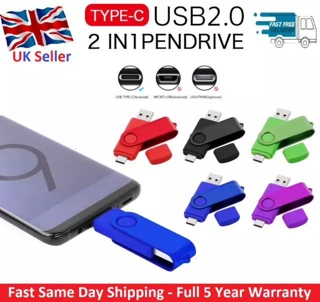 TYPE-C USB Photostick 2 in 1 Memory Stick Flash Pen Drive Android/Samsung/Huawei