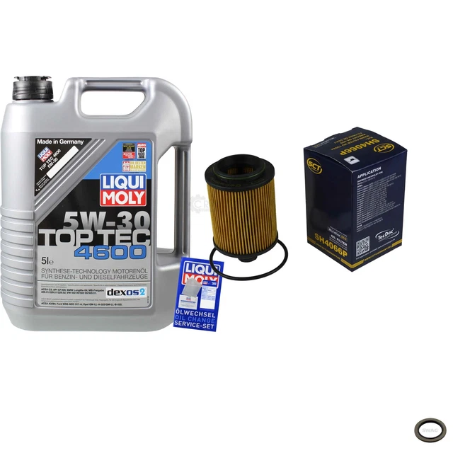 Sct Germania Filtro Olio 5 L Liqui Moly 3756 Top Tec 4600 5W-30 per di Opel Saab