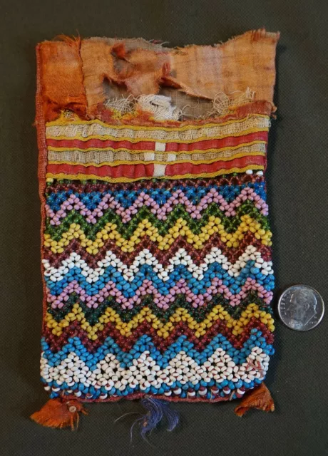 Late 1800 Native American Columbia River Plateau Beaded Pouch