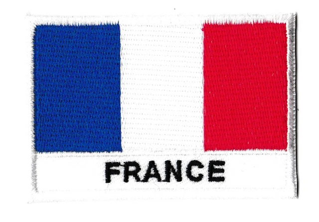 LOT DE 5/10/25/50..PATCH écusson brodé Drapeau FRANCE Français Thermocollant 7x5 EUR 4,94