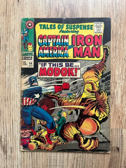 Tales Of Suspense #94 1967 1st Appearance Modok! TOS 94 Iron Man Captain America